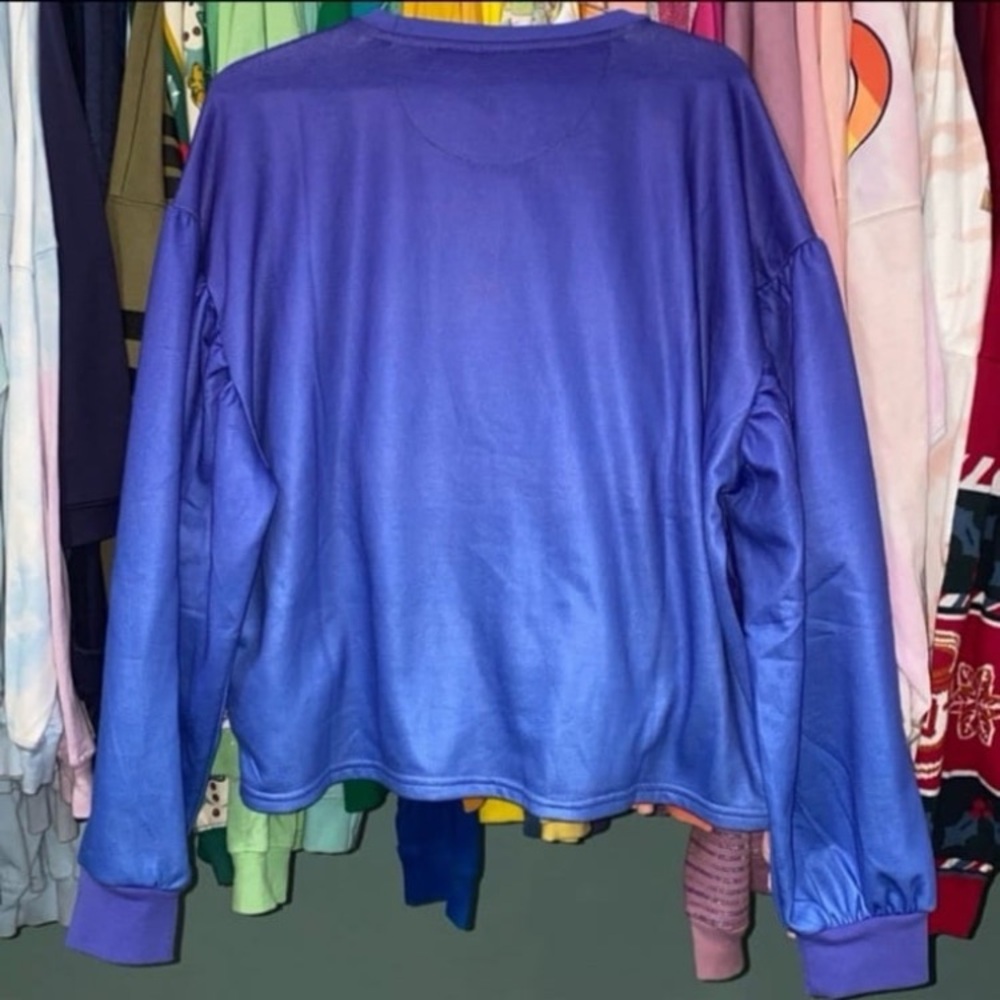 Disney parks x her universe magic kingdom Cinderella puff sleeve sweater M NWT - Picture 4 of 4